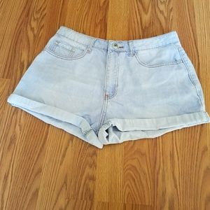 Forever 21 High Waist Light Blue Shorts